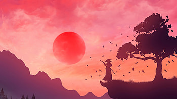 The Last Samurai Minimal , samurai, warrior, sword, artist, artwork, digital-art, deviantart HD wallpaper