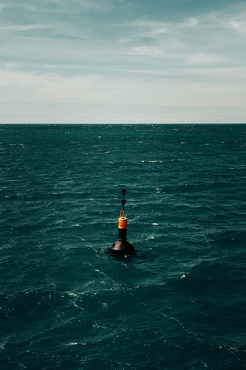 Water, Sky, Sea, Horizon, Miscellanea, Miscellaneous, Buoy, Buek HD phone wallpaper