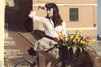 Vintage Dress Girl , vintage, girls, graphy HD wallpaper