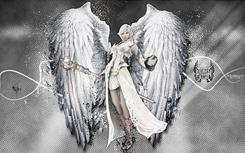 Video Game - Aion Angel Wings HD wallpaper
