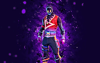 J Balvin Party Troope, , violet neon lights, Fortnite Battle Royale, Fortnite characters, J Balvin Party Troope Skin, Fortnite, J Balvin Party Troope Fortnite HD wallpaper