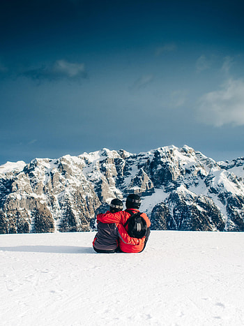 Sports, Mountains, Couple, Pair, Journey HD phone wallpaper
