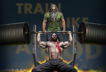 Kratos Training With Father , kratos, god-of-war, games, artstation HD wallpaper