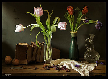 still life 1, art , still life, pretty, nature, flowers HD wallpaper