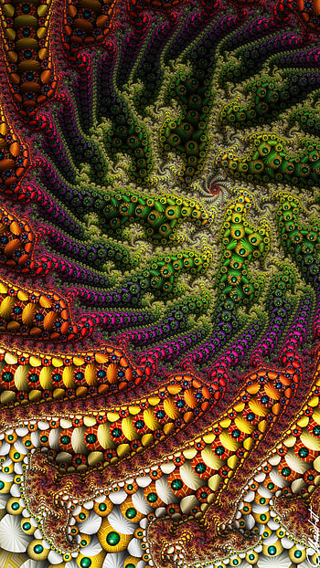 Feel good fractals, Illusion art HD phone wallpaper