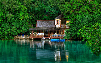 Landscape, Houses HD wallpaper