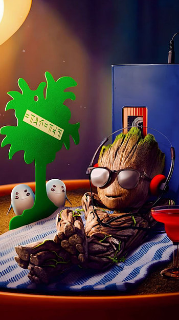 Groot, Marvel HD phone wallpaper