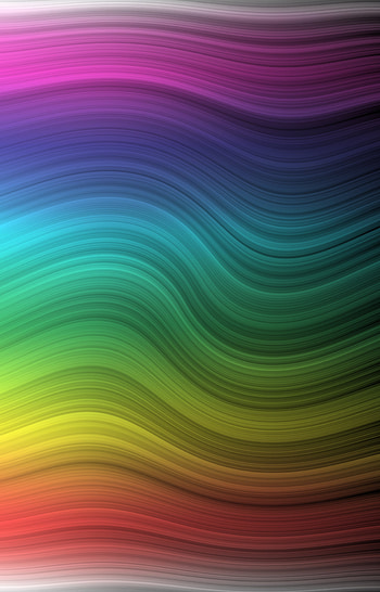 Waves, colorful, rainbow HD phone wallpaper