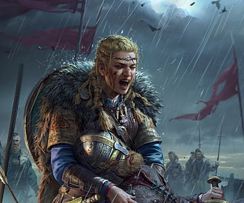 Viking Fury: Epic Fantasy Warrior, fantasy, viking HD wallpaper
