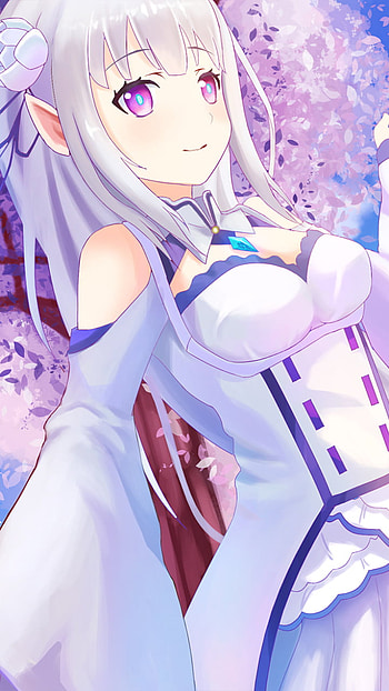Emilia (Re:ZERO), Anime, Re:Zero - Starting Life in Another World HD phone wallpaper