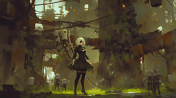 YoRHa No.2 Type B - from NieR: Automata, video game, NieR: Automata, YoRHa No.2 Type B HD wallpaper