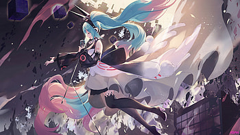 2022 Vocaloid Hatsune Miku , hatsune-miku, vocaloid, anime, anime-girl, artist, artwork, digital-art HD wallpaper