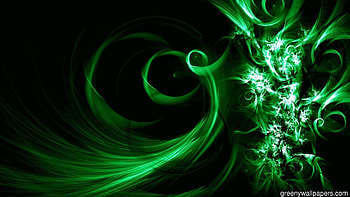 3d Abstract Lime Green Mint HD wallpaper