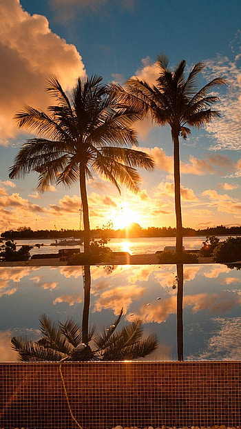 Hawaiian sunrise HD phone wallpaper