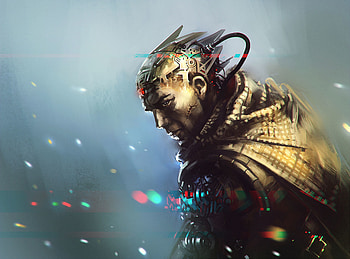 Art, Metal, Robot, Cyborg, Armor, Armour HD wallpaper