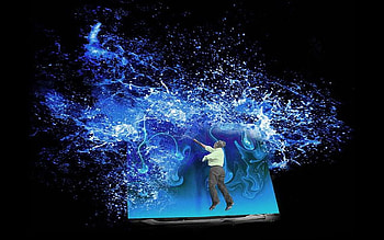 Let Creativity Burst Forth, flowing, imagination, burst firth, 3d, abstract, cg, artist, water, creativity HD wallpaper