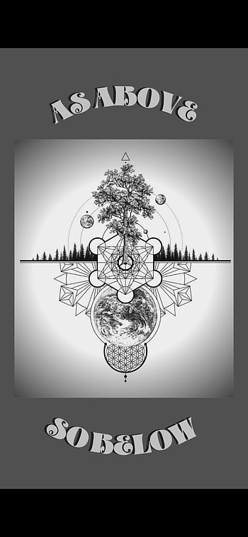 As Above So Below, symbol, art HD phone wallpaper