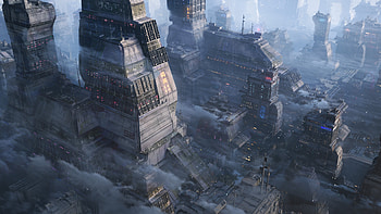 Cyberpunk City, Sci Fi, city, sci fi city HD wallpaper