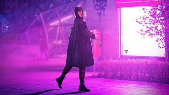 Moving In Neon Town, neon, synthwave, vaporwave, artist, artwork, digital-art HD wallpaper