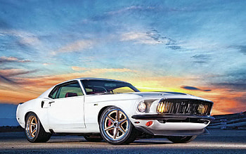 Cars, Side View, Ford Mustang, Muscle Car HD wallpaper