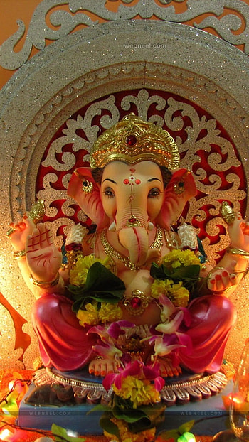 Shri Ganesh, Beautiful Decoration HD phone wallpaper