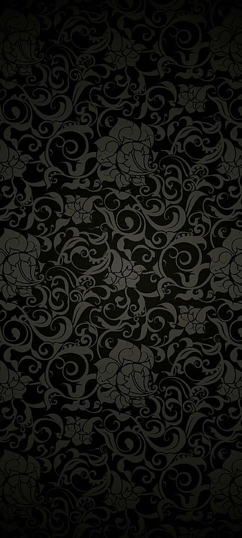 Abstractus, floral, art, black HD phone wallpaper