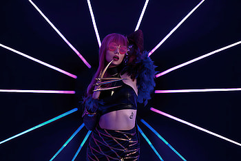 Evelynn KDA Lol Cosplay , league-of-legends, games, cosplay, deviantart HD wallpaper