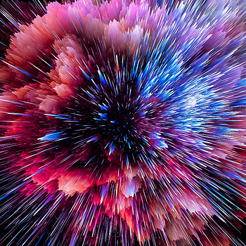 Bright, Multicolored, Motley, 3D, Flash, Space, Cosmic, Shards, Smithereens, Scatter HD phone wallpaper