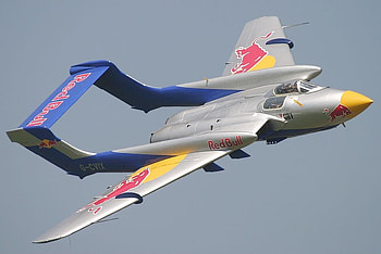 De Havilland Sea Vixen, red bull, royal air force, raf, sea vixen HD wallpaper