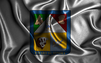 Sonora flag, , silk wavy flags, mexican states, Day of Sonora, fabric flags, Flag of Sonora, 3D art, Sonora, North America, States of Mexico, Sonora 3D flag, Mexico HD wallpaper