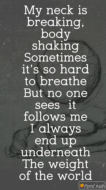 Weight of the World 1, weightoftheworld, music, citizensoldier, lyrics HD phone wallpaper