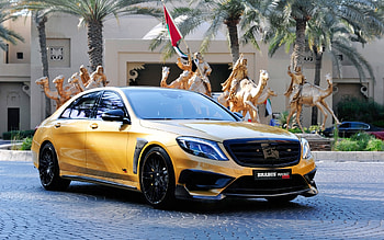 Brabus Mercedes Benz S65 Rocket 900 Desert Gold HD wallpaper