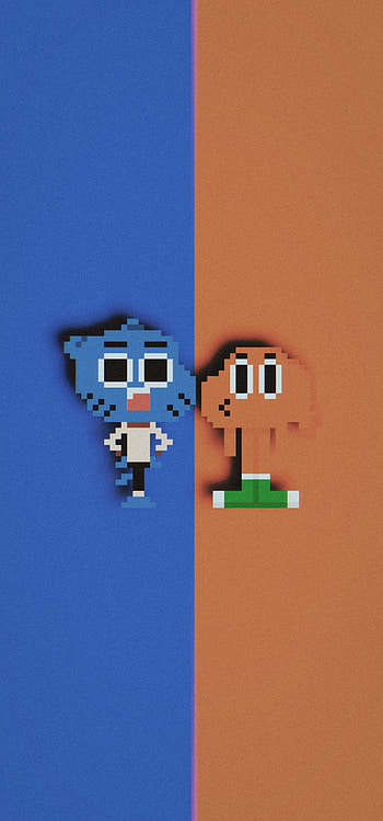 Pixel Gumball, Darwin, Cartoon network, Cartoon HD phone wallpaper