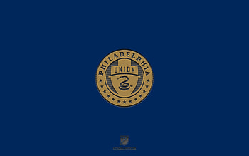 Philadelphia Union, blue background, American soccer team, Philadelphia Union emblem, MLS, Philadelphia, USA, soccer, Philadelphia Union logo HD wallpaper