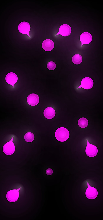 Neon Balls, BTS, pink, firefly, black, power saver, energy saver, dark mode, , glowy, samsung, dark HD phone wallpaper