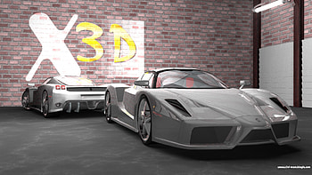 ferary enzo, render, ferari, car, enzo HD wallpaper