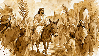 Palm Sunday Triumphal Entry —, Donkey HD wallpaper