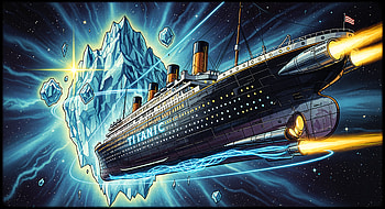 Titanic: — Cosmic Iceberg Voyage, Titanic, Ship, Ocean Liner, Iceberg HD wallpaper