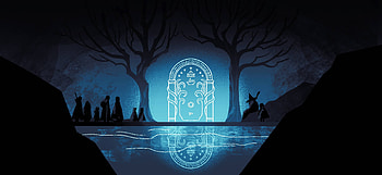 Emily Cheeseman - The Doors of Durin / Twitter, Moria Gate HD wallpaper