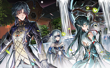 Honkai Star Rail - Jingliu, Blade, and Dan Heng, Jingliu (Honkai: Star Rail), Blade (Honkai: Star Rail), Dan Heng, video game, Honkai: Star Rail HD wallpaper