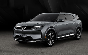 VinFast VF e36, 2021, full-size crossover, exterior, front view, new gray VF e36, Pininfarina, VinFast HD wallpaper