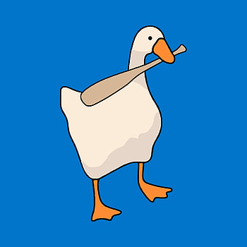 Duck, bat, blue, white HD phone wallpaper