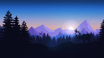 Firewatch Minimalism, firewatch, minimalism, games, minimalist HD wallpaper