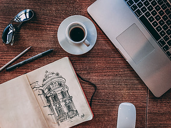 Art, Coffee, Miscellanea, Miscellaneous, Table, Sketch HD wallpaper