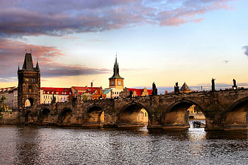 and , Scenic postcard , Charles Bridge's charm, Captivating HD wallpaper