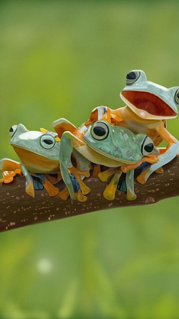Cute Frog, Adorable HD phone wallpaper