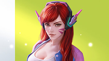 Dva Overwatchart Cute, dva-overwatch, overwatch, digital-art, artist, artwork, artstation HD wallpaper