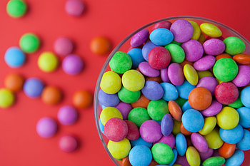 Candy Colorful Bowl, colorful, creative, candy, artist HD wallpaper