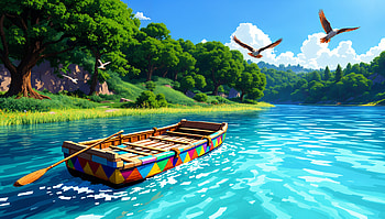 Tranquil Waters: A Ultra for Nature Lovers, boat, lake, nature, tree HD wallpaper
