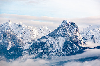 Nature, winter, mountains HD wallpaper